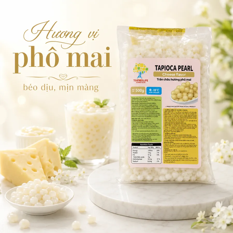 Trân châu nhân phô mai
